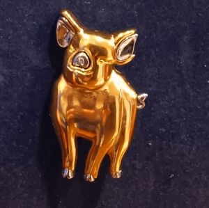Pig Brooch by LC